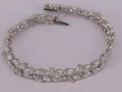 Bracelet Tennis Or blanc Diamants
