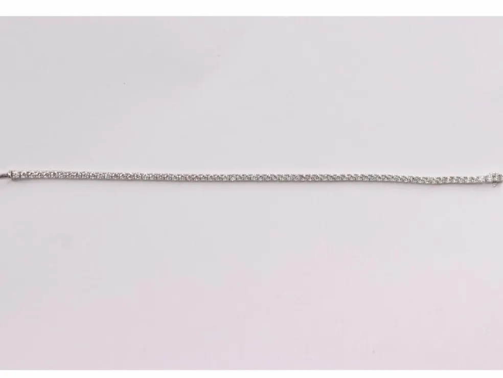 Bracelet Tennis Or blanc Diamants