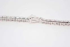 Bracelet tennis or blanc Diamant poire