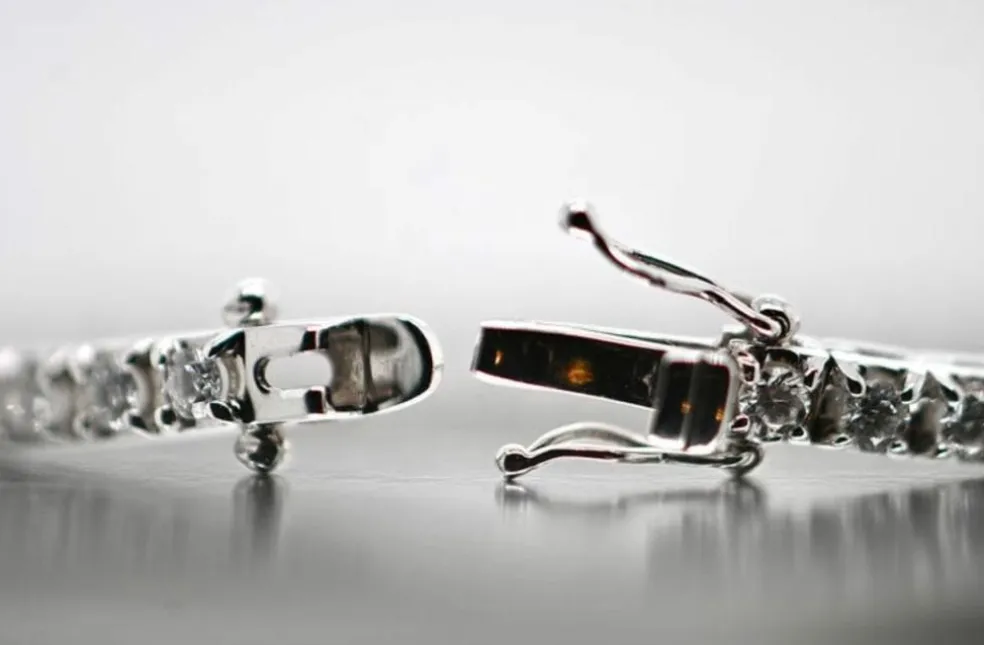 Bracelet Tennis Or Blanc Diamants