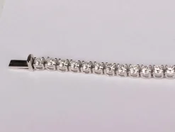 Bracelet Tennis Or blanc Diamants