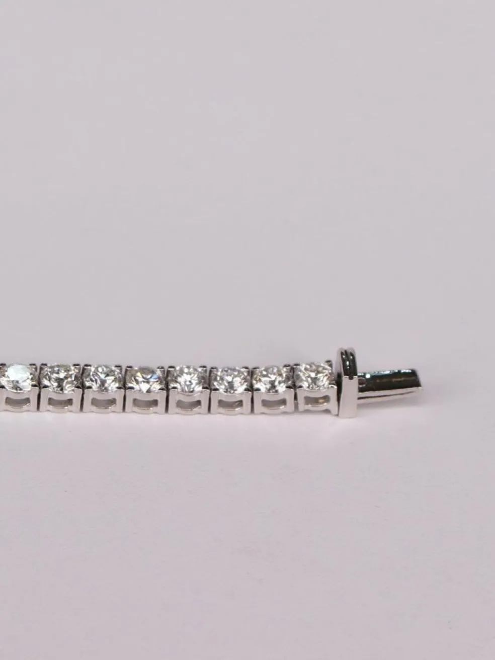Bracelet Tennis Or blanc Diamants