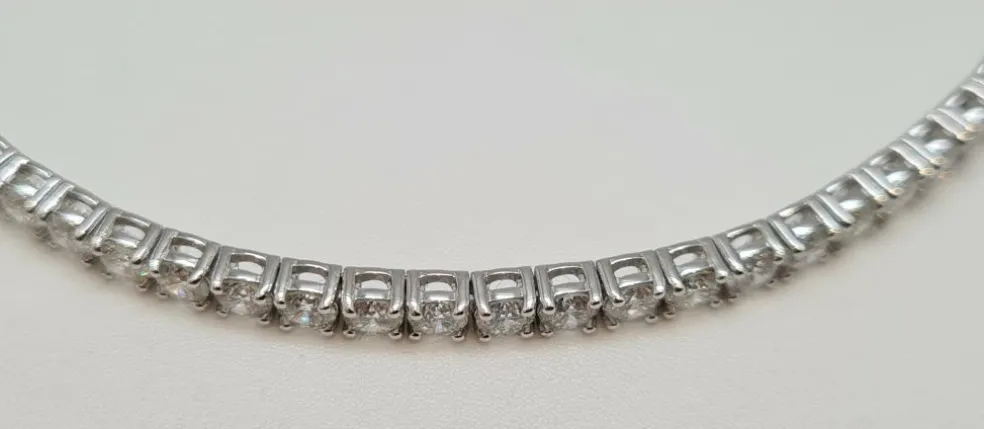 Bracelet tennis or blanc diamants