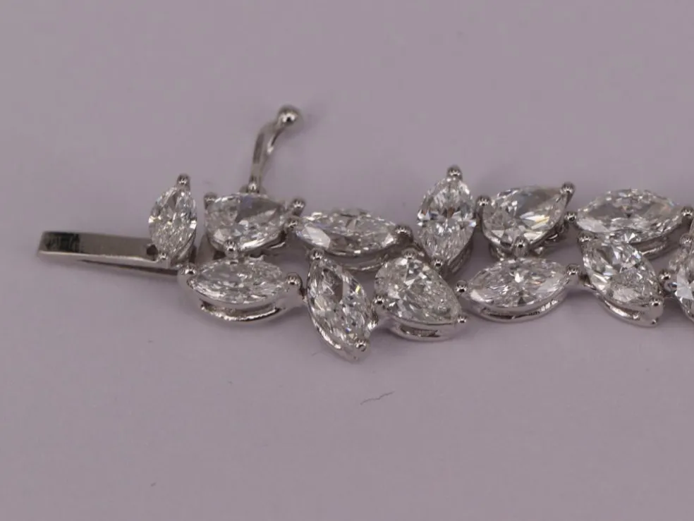 Bracelet Tennis Or blanc Diamants