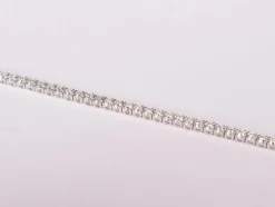 Bracelet Tennis Or blanc Diamants