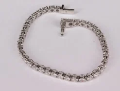 Bracelet Tennis Or blanc Diamants