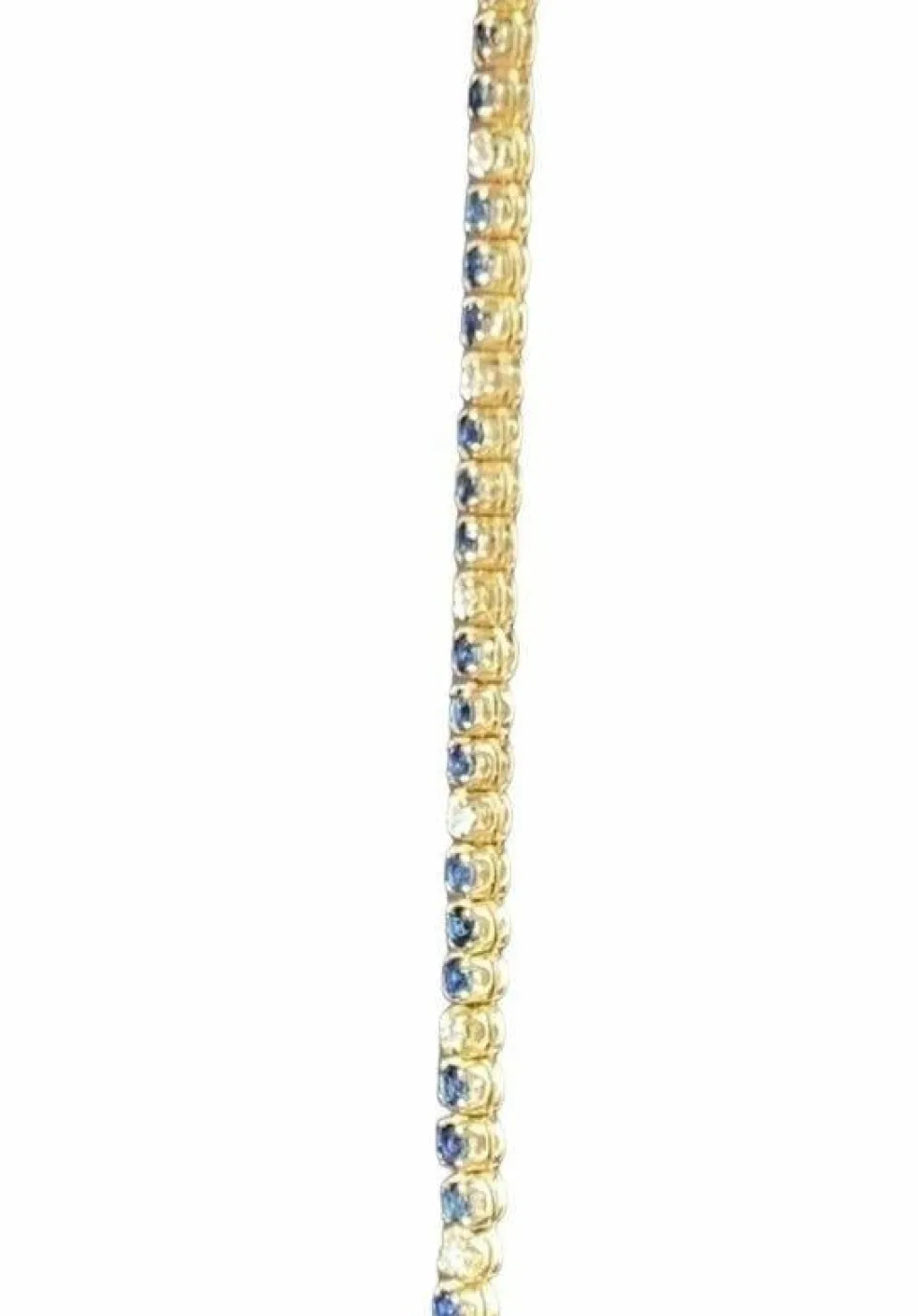Bracelet Tennis Or jaune Saphirs Diamants