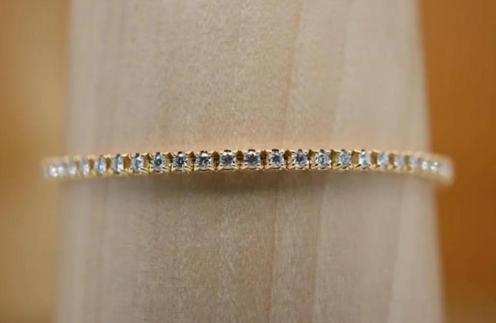 Bracelet Tennis Or Jaune Diamants