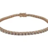 Bracelet Tennis Or Rose Diamants