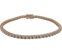 Bracelet Tennis Or Rose Diamants