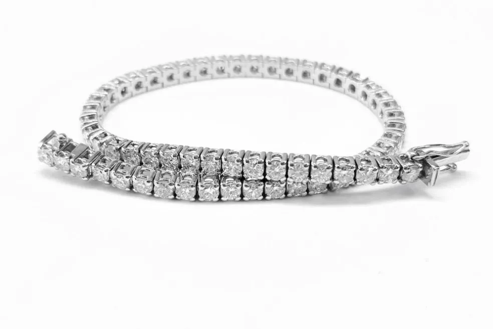 Bracelet tennis rivière 60 Diamants
