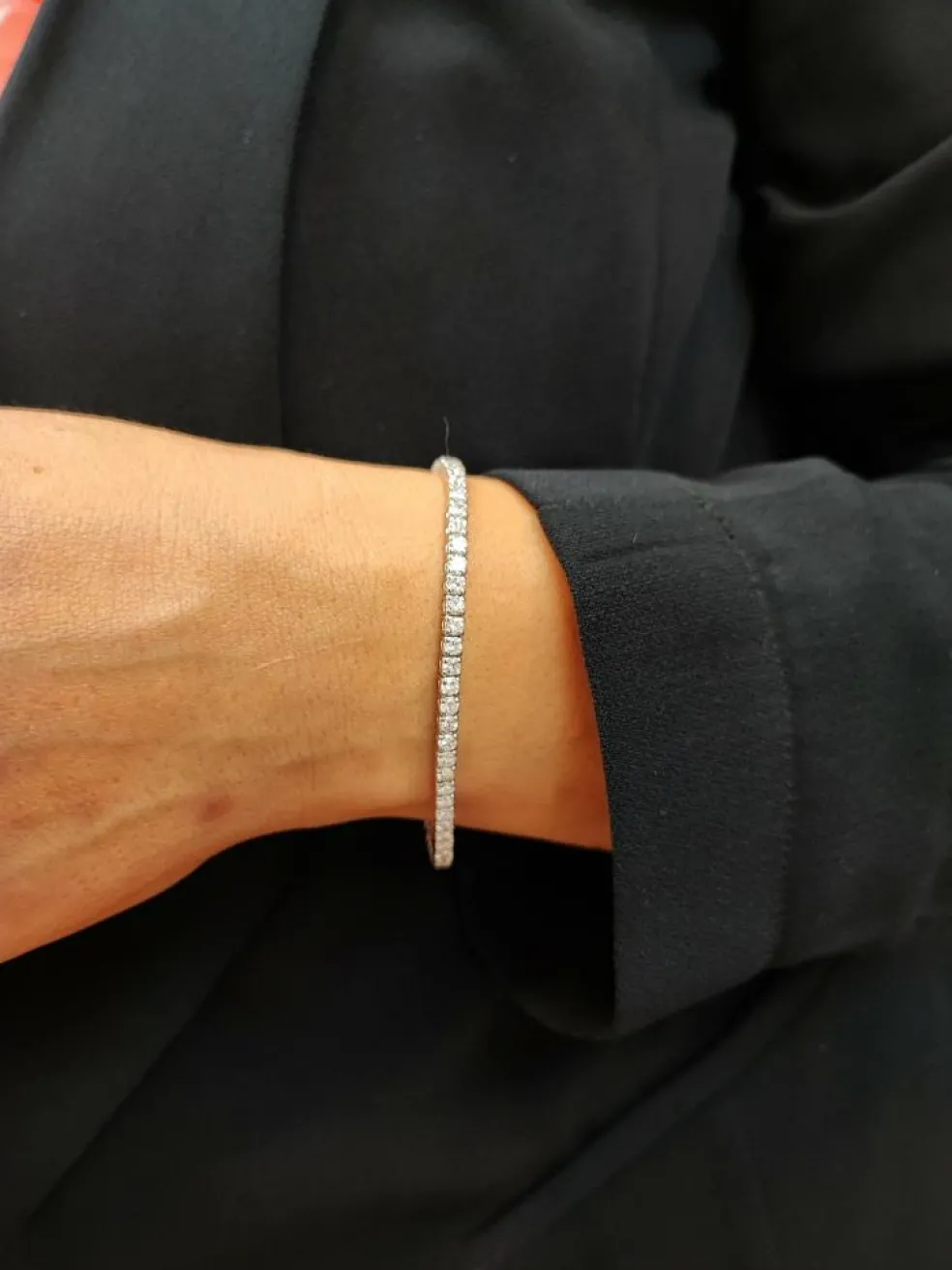 Bracelet tennis rivière 60 Diamants