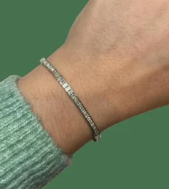 Bracelet tennis rivière de 76 diamants
