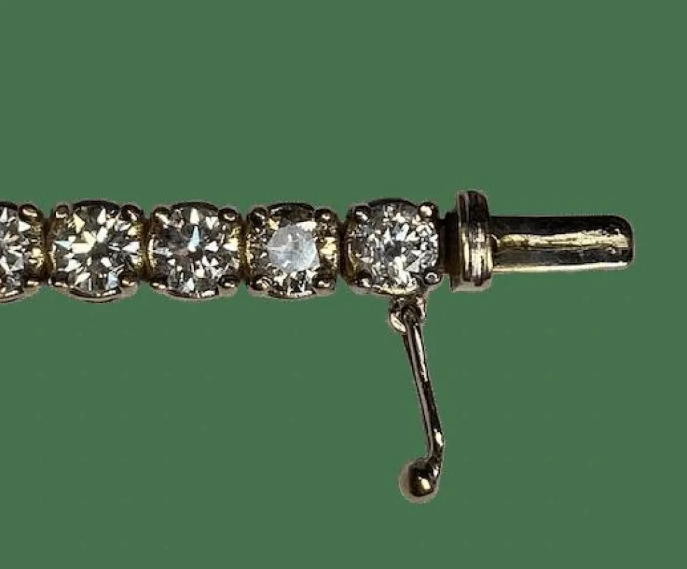 bracelet tennis rivière de diamants ned or blanc