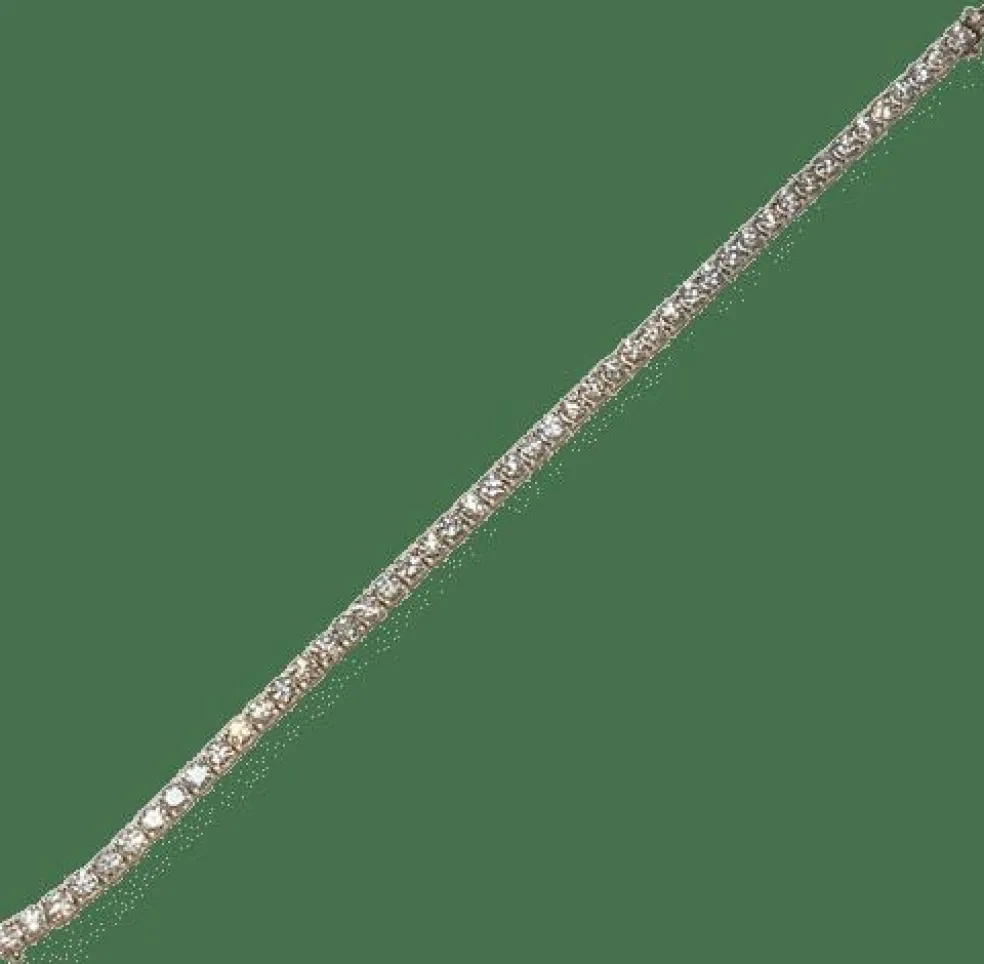 bracelet tennis rivière de diamants ned or blanc