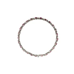 Bracelet tennis rubis et diamants