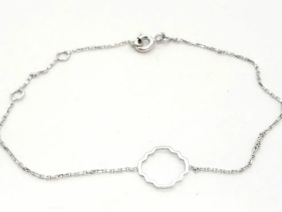 Bracelet Transparence Or blanc