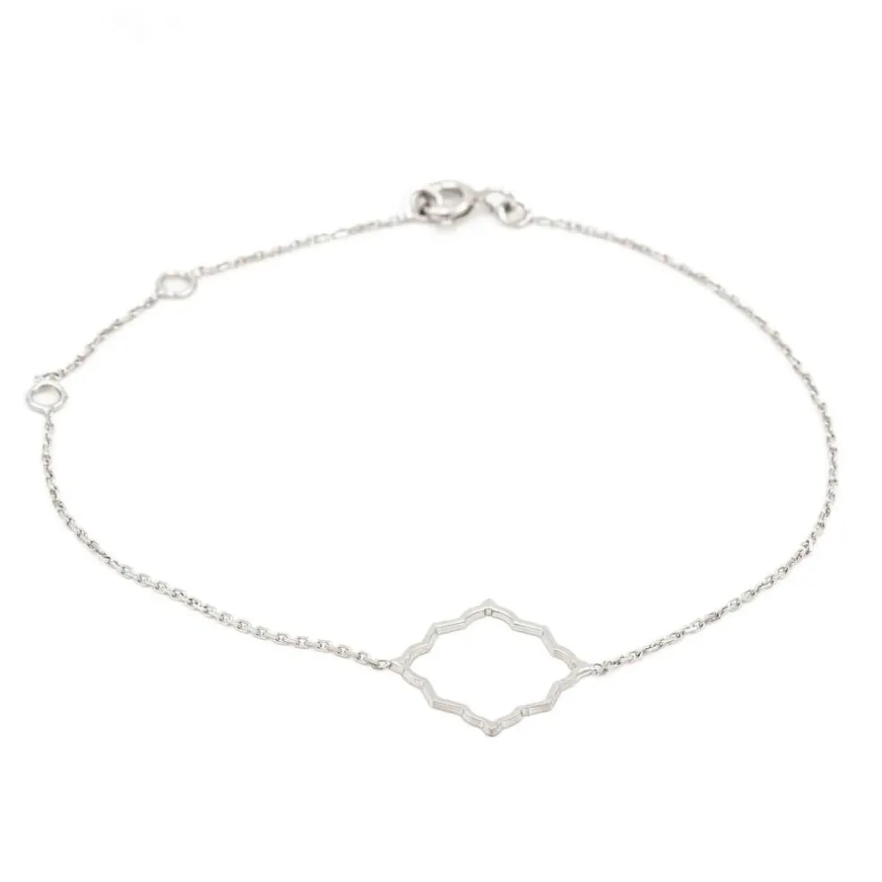 Bracelet Transparence Or blanc