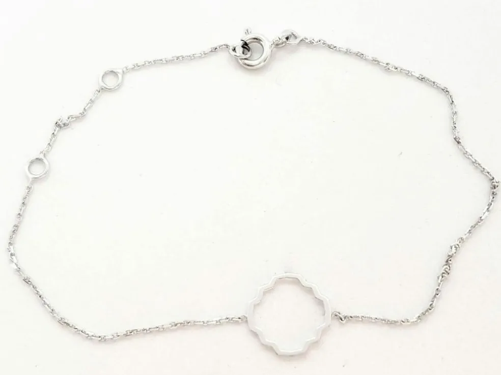 Bracelet Transparence Or blanc