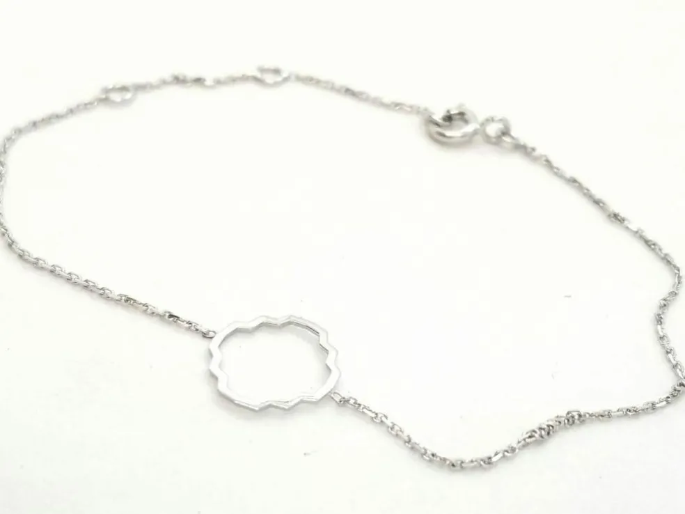 Bracelet Transparence Or blanc
