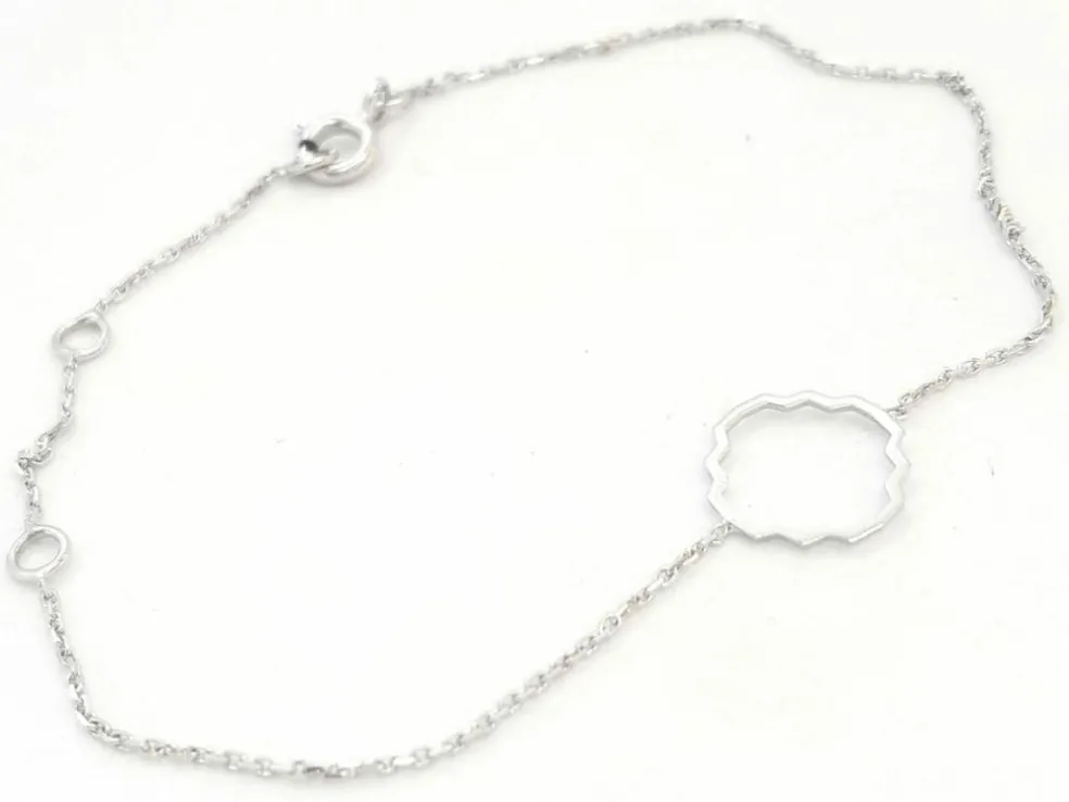 Bracelet Transparence Or blanc