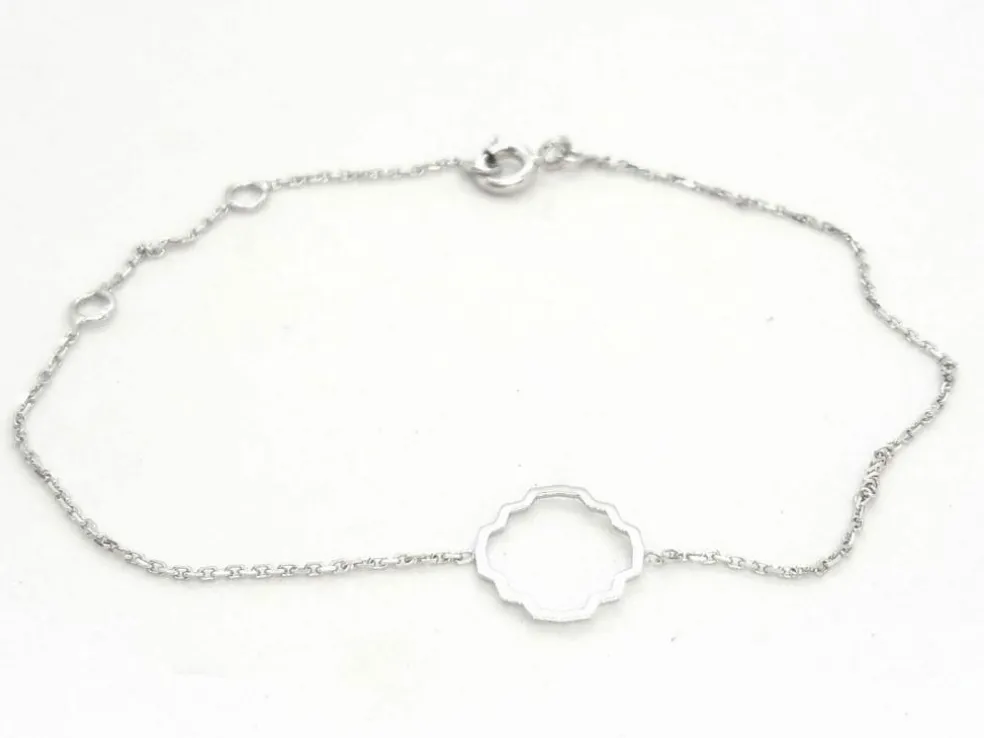 Bracelet Transparence Or blanc