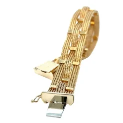 Bracelet tressé en or jaune Fratelli Filippini