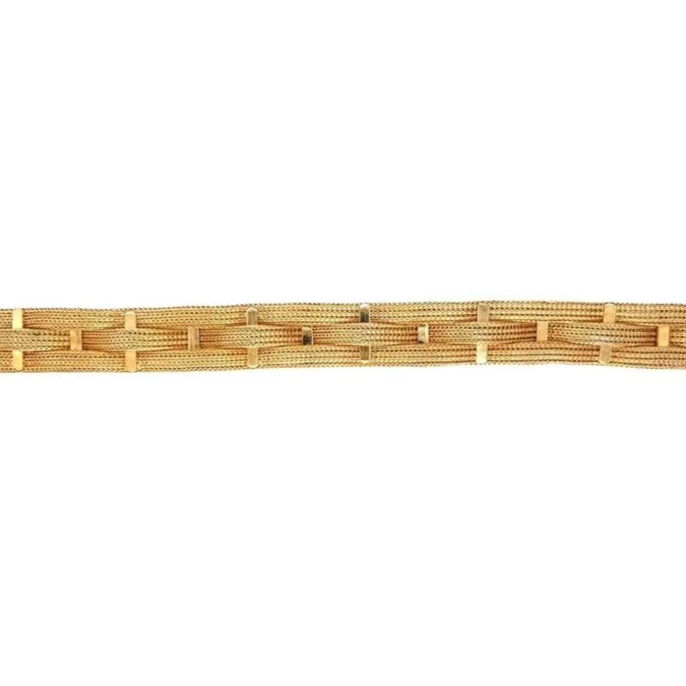 Bracelet tressé en or jaune Fratelli Filippini