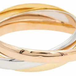 Bracelet Trilogie Or blanc, Or jaune, Or rose