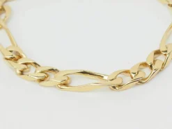 Bracelet vintage chaine maille figaro alternée 1/3