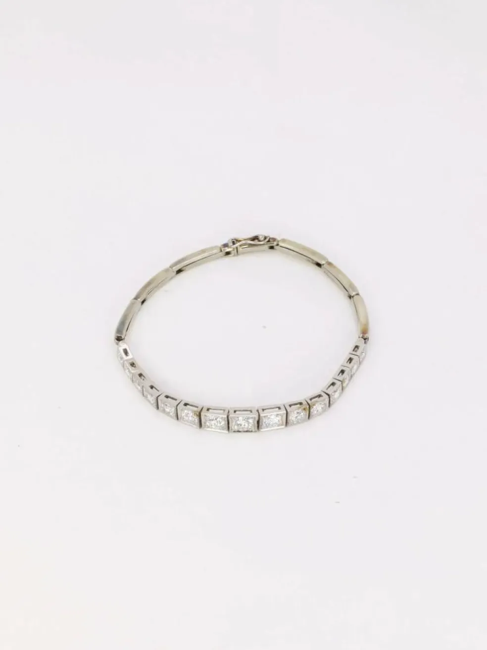Bracelet vintage chute de diamants 2,5 ct