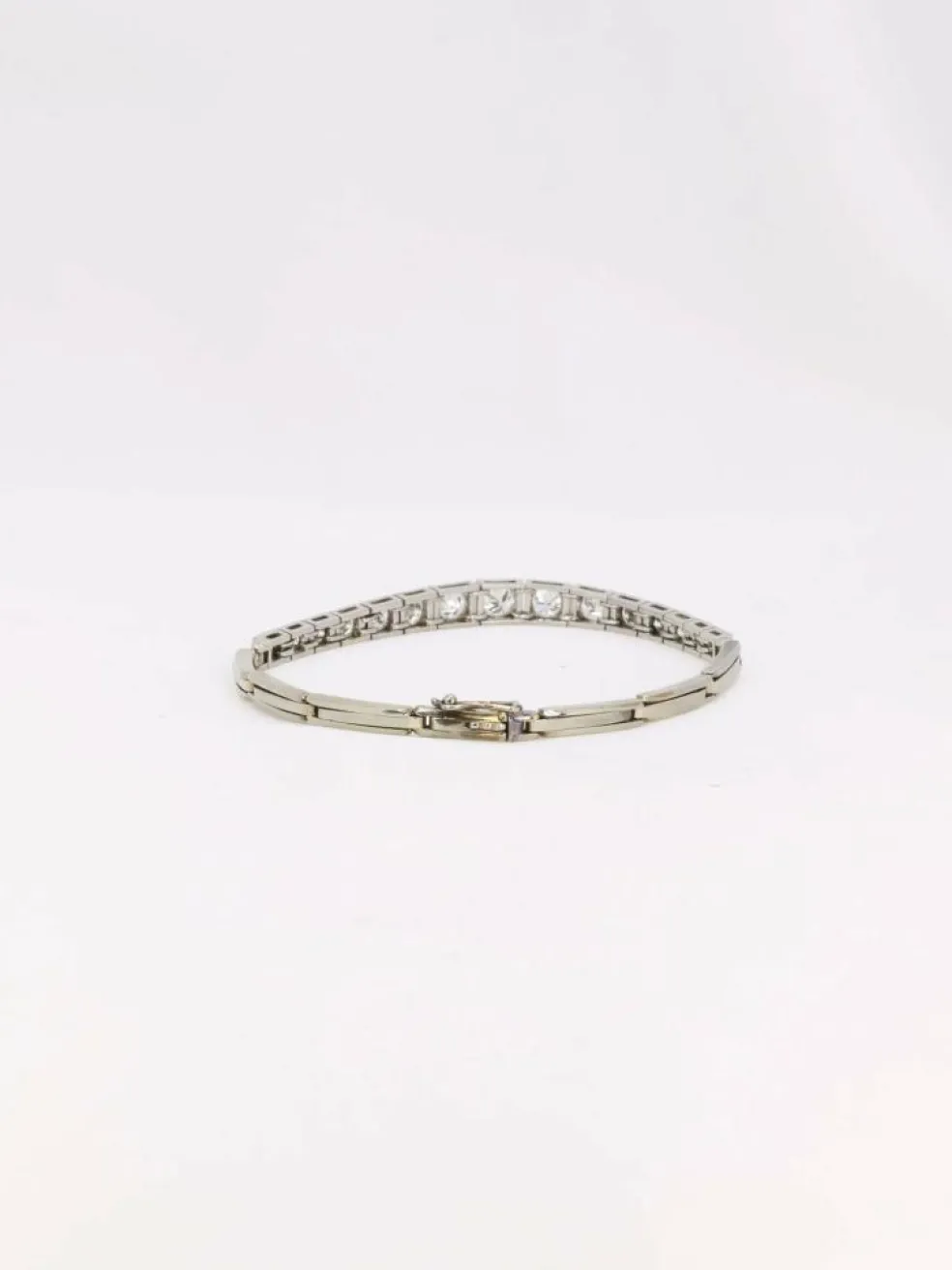 Bracelet vintage chute de diamants 2,5 ct