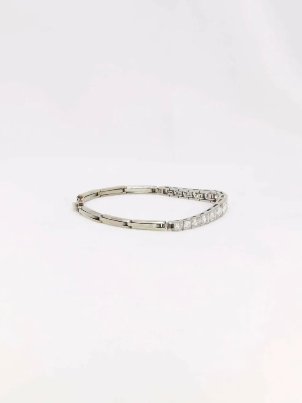 Bracelet vintage chute de diamants 2,5 ct
