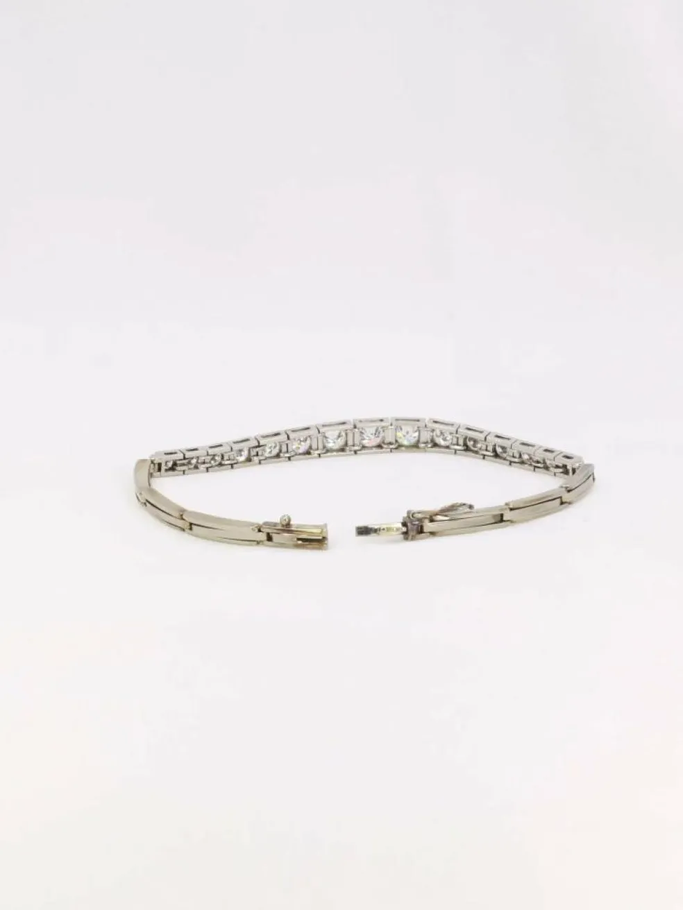 Bracelet vintage chute de diamants 2,5 ct