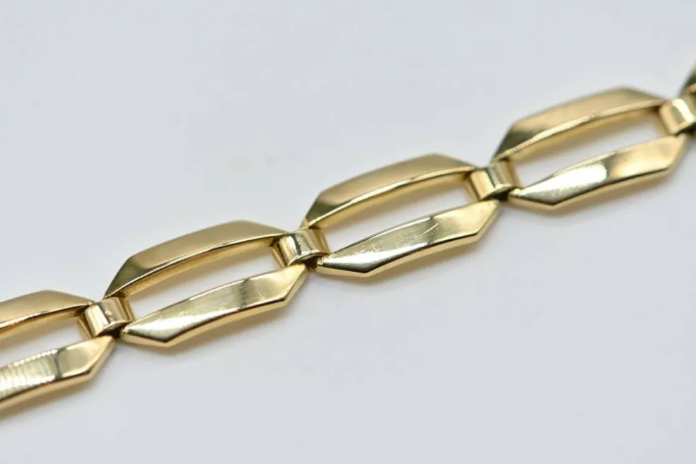 Bracelet Vintage Circa 50 Or Jaune 18 Carats