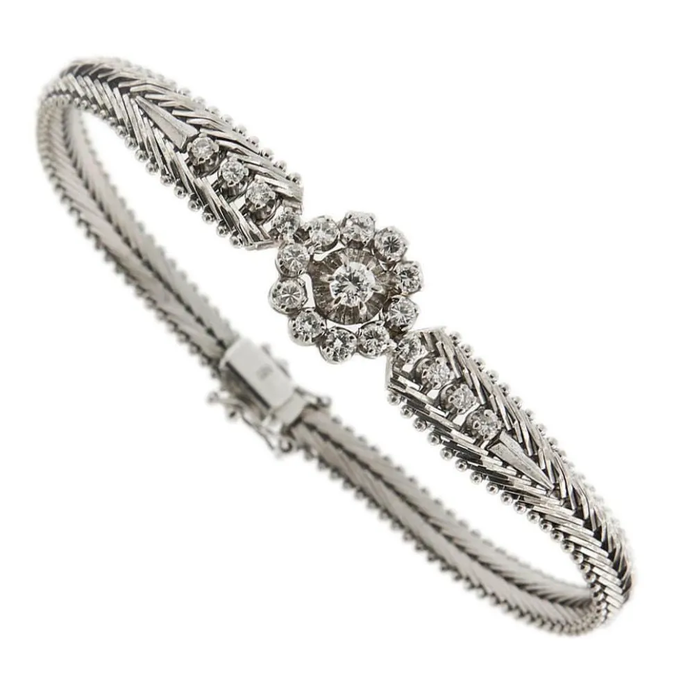 Bracelet vintage diamants 0,89 ct