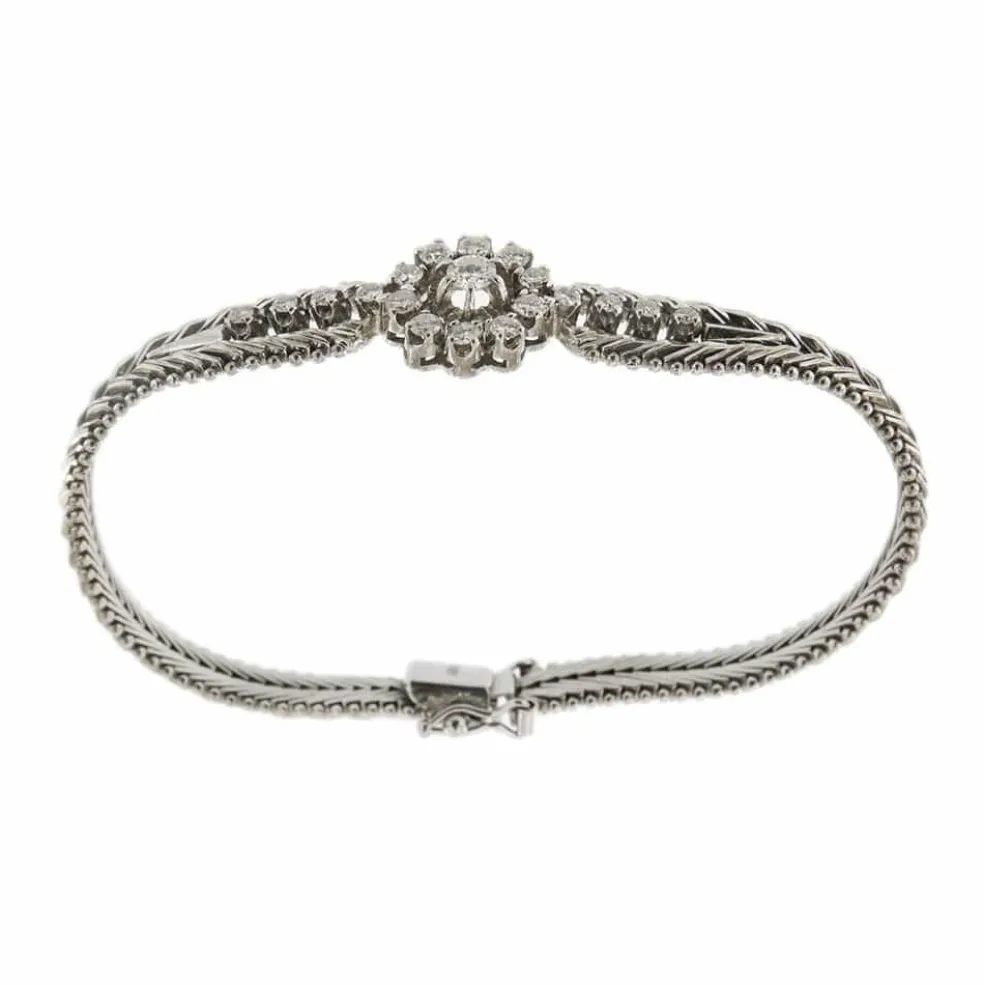 Bracelet vintage diamants 0,89 ct