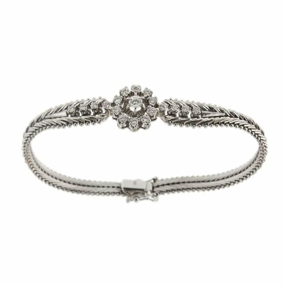 Bracelet vintage diamants 0,89 ct