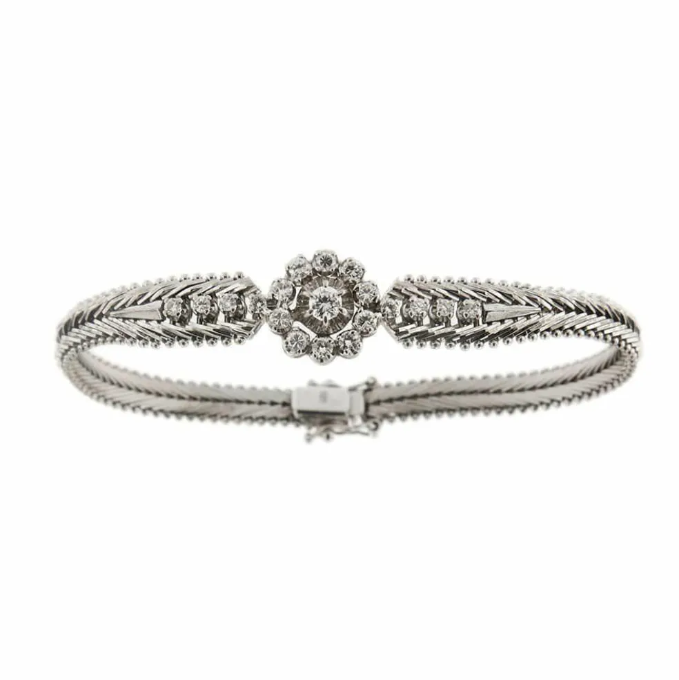 Bracelet vintage diamants 0,89 ct