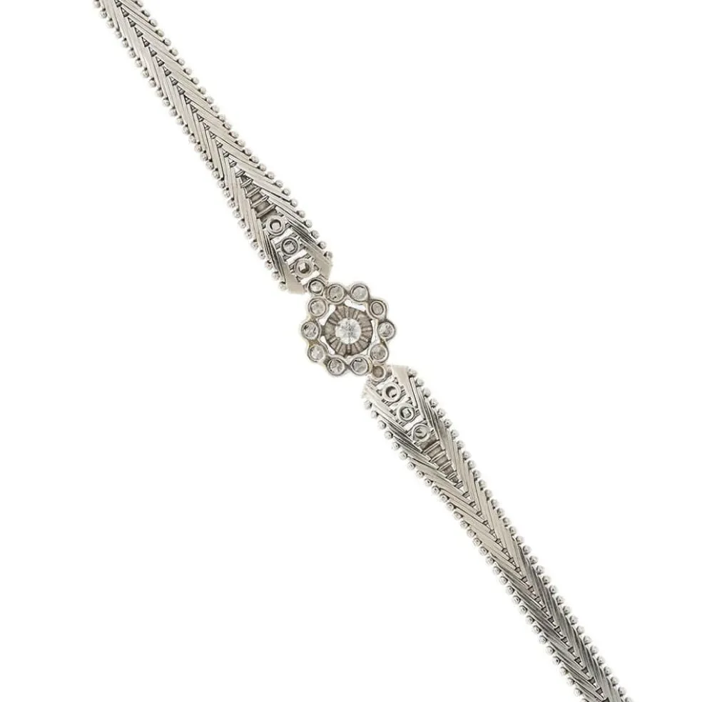 Bracelet vintage diamants 0,89 ct
