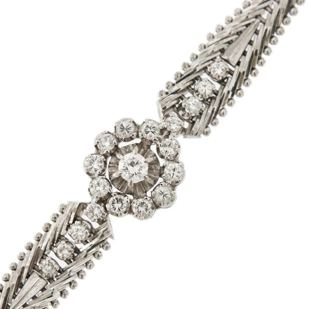Bracelet vintage diamants 0,89 ct
