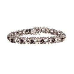Bracelet vintage en or blanc