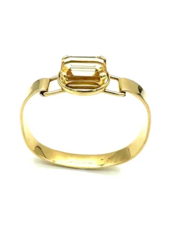 Bracelet vintage en or jaune 18K et citrine