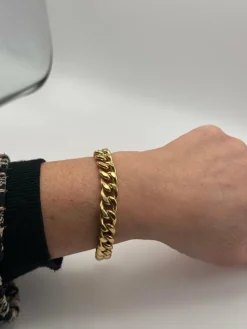 Bracelet vintage en or jaune 18 carats
