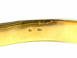 Bracelet vintage en or jaune 18K et citrine