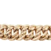 Bracelet vintage maille américaine en or rose
