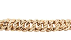 Bracelet vintage maille américaine en or rose