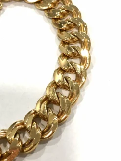 Bracelet vintage maille gourmette or jaune
