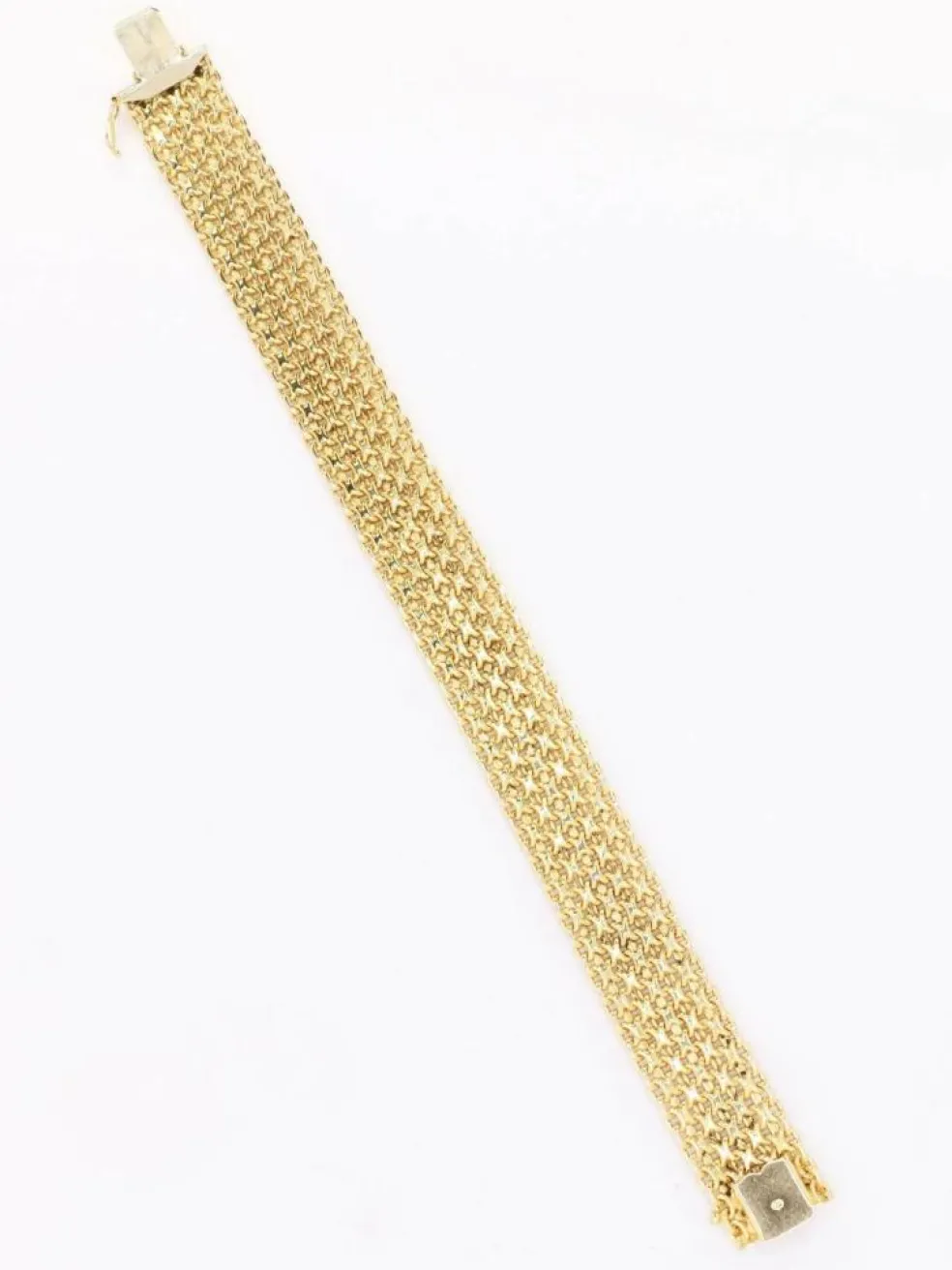 Bracelet vintage maille milanaise or jaune