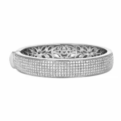 Bracelet Waskoll Rigide Or gris et Diamants